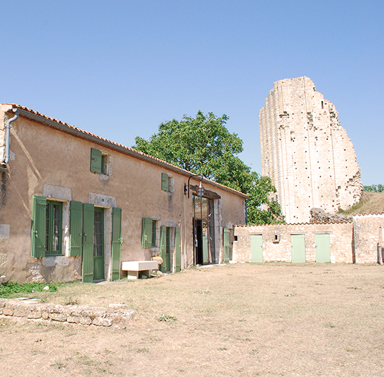 Maison et tour de Broue La Maison de Broue est une ancienne ferme réhabilitée, située juste au pied de la Tour de Broue, dernier vestige du château‑fort du XIᵉ siècle. Elle occupe une place centrale dans la mise en valeur du site historique et du paysage des marais de Brouage.